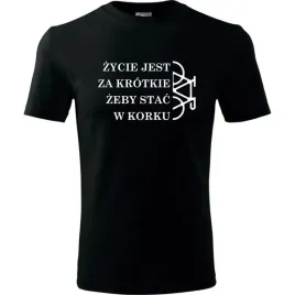 meska-koszulka-z-nadrukiem-rowerowa-zycie-jest-za-krotkie-zeby-stac-w-korku