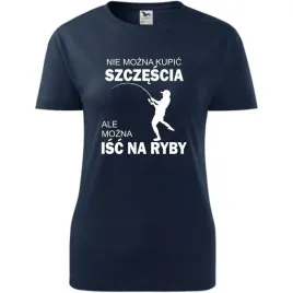 damska-koszulka-z-nadrukiem-nie-kupisz-szczescia-idz-na-ryby-dla-wedkarki