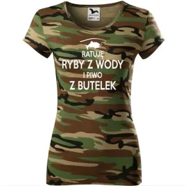 damska-koszulka-moro-z-nadrukiem-ratuje-ryby-z-wody-i-piwo-z-butelek-prezen