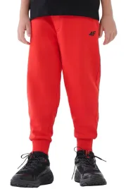 wygodne-spodnie-dzieciece-dresowe-4f-joggery-chlopiece-czerwone-r-158