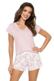 pizama-rosalia-short-xxl-pudrowy-roz