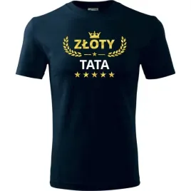 prezent-na-dzien-ojca-dla-taty-koszulka-meska-zloty-tata-prezent-urodziny-c