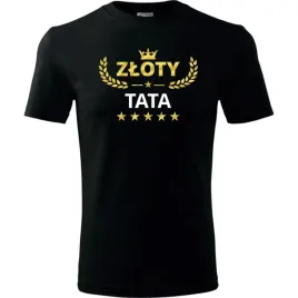 prezent-na-dzien-ojca-dla-taty-koszulka-meska-zloty-tata-prezent-urodziny-c