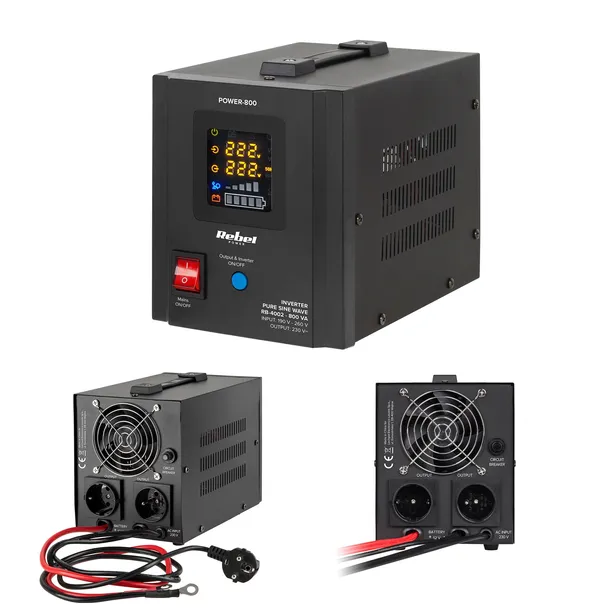 Zasilacz awaryjny UPS Rebel Power 800 12V/230V 800VA/500W