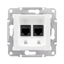 schneider-gniazdo-komputerowe-2x-rj45-kat-5e-utp-biale-sedna-sdn4400121