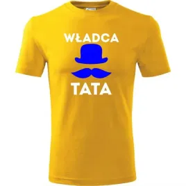 prezent-na-dzien-ojca-dla-taty-koszulka-meska-z-nadrukiem-wladca-tata-zolty