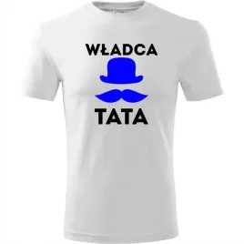 prezent-na-dzien-ojca-dla-taty-koszulka-meska-z-nadrukiem-wladca-tata-bialy