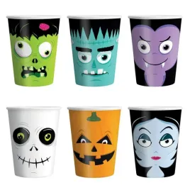 kubeczki-halloween-monsters-129654bz-6szt-220ml-papierowe-andrzejki-zombie