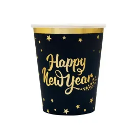kubeczki-happy-new-year-czarne-512662-6-sztuk-220-ml