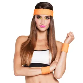 zestaw-opasek-frotek-pomaranczowy-01896-disco-fitness-prl-lata-80-te