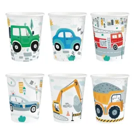 kubeczki-papierowe-auta-6szt-131398-jeep-garbus-woz-strazacki-radiowoz