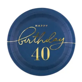talerzyki-happy-birthday-40-130438-granatowe-6-sztuk-18cm-urodzinowe