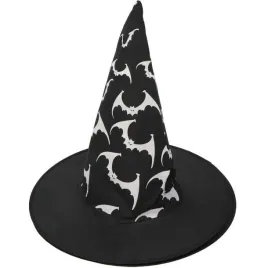 kapelusz-czarownicy-nietoperze-cc269-czarny-wiedzma-halloween-andrzejki