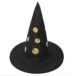 kapelusz-czarownicy-czarny-dynie-cc268-wiedzma-halloween-andrzejki