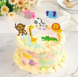 toppery-na-tort-zwierzatka-7szt-138588-zyrafa-malpka-lew-hipopotam-zebra-k