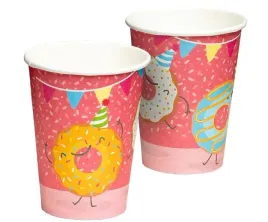 kubeczki-donut-kolorowy-paczek-50307-8szt-210ml
