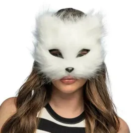 maska-bialy-kot-cosplay-furry-56792-pluszowa-polmaska-zwierzeca-karn