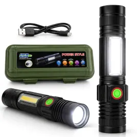 latarka-led-t6-cob-akumulatorowa-usb-z-magnesem-400-lm