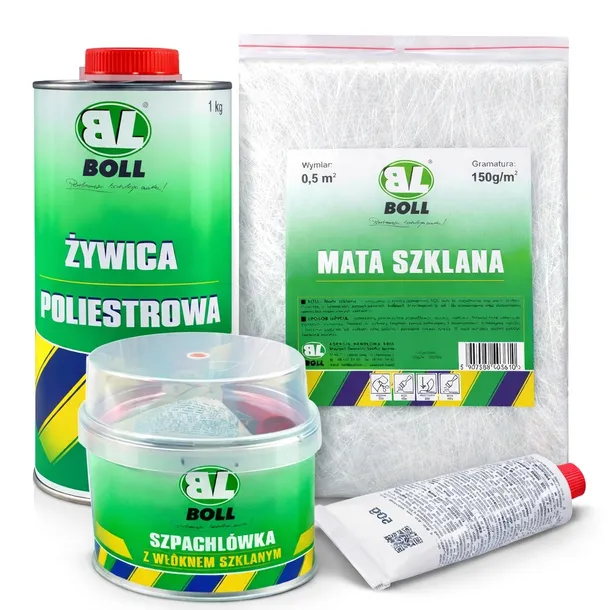 ZESTAW NAPRAWCZY BOLL MATA ŻYWICA SZPACHLÓWKA