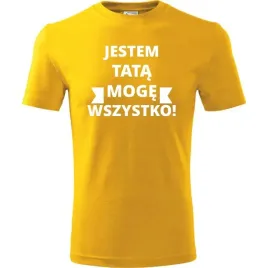 prezent-na-dzien-ojca-dla-taty-koszulka-meska-jestem-tata-moge-wszystko-zol