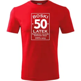 meska-koszulka-z-nadrukiem-boski-50-idealny-prezent-urodziny-dla-niego-czer