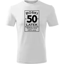 meska-koszulka-z-nadrukiem-boski-50-idealny-prezent-urodziny-dla-niego-bial