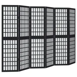 parawan-pokojowy-6-panelowy-czarny-lite-drewno