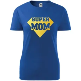 damska-koszulka-na-dzien-mamy-super-mom-na-prezent-dla-mamy-urodziny-niebie