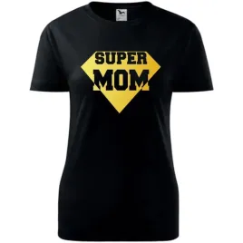 damska-koszulka-na-dzien-mamy-super-mom-na-prezent-dla-mamy-urodziny-czarny