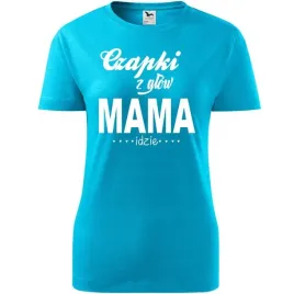 damska-koszulka-na-dzien-mamy-czapki-z-glow-mama-idzie-na-prezent-dla-mamy