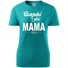 damska-koszulka-na-dzien-mamy-czapki-z-glow-mama-idzie-na-prezent-dla-mamy