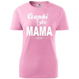 damska-koszulka-na-dzien-mamy-czapki-z-glow-mama-idzie-na-prezent-dla-mamy
