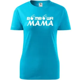 damska-koszulka-na-dzien-mamy-bombowa-mama-na-prezent-urodziny-dla-mamy-tur
