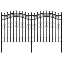 ogrodzenie-z-grotami-czarne-165-cm-malowana-pro