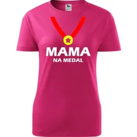 damska-koszulka-na-dzien-mamy-mama-na-medalna-prezent-urodziny-malinowy-l