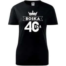 damska-koszulka-z-nadrukiem-boska-40-na-prezent-urodzinowy-dla-niej-czarny