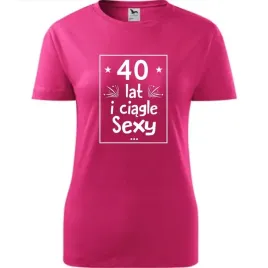 damska-koszulka-z-nadrukiem-40-lat-sexy-prezent-na-urodziny-dla-niej-malino