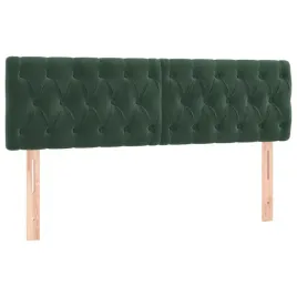 zaglowki-do-lozka-2-szt-ciemnozielone-80x7x78-88-cm-aksamit