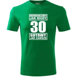 meska-koszulka-z-nadrukiem-doswiadczony-jak-nigdy-30-gotowy-jak-zawsze-ziel