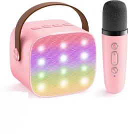 karaoke-dla-dzieci-z-mikrofonem-bezprzewodowymi-led-magic-voice-roz-usb