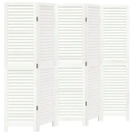 parawan-pokojowy-5-panelowy-bialy-lite-drewno-paulowni