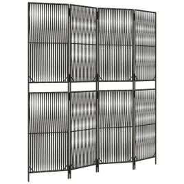parawan-4-panelowy-szary-polirattan