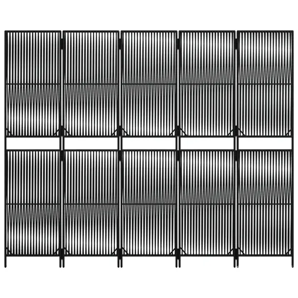 parawan-5-panelowy-czarny-polirattan-wysokosc-parawanu-200-cm