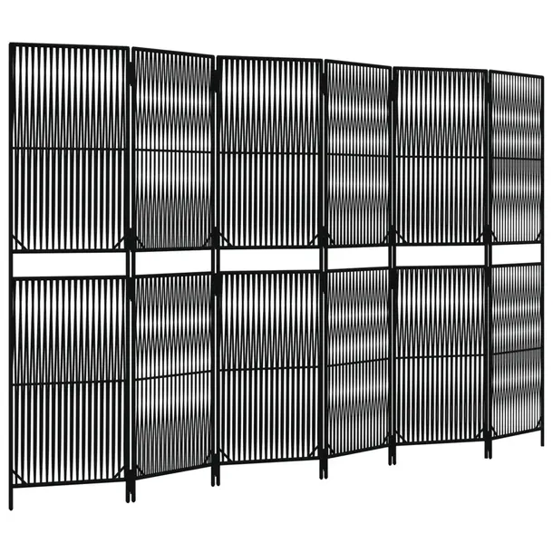 parawan-6-panelowy-czarny-polirattan