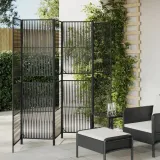 parawan-6-panelowy-czarny-polirattan-stan-nowy