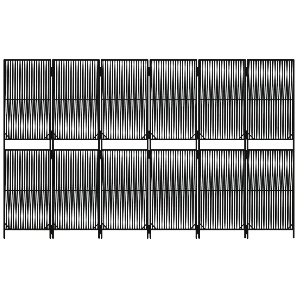 parawan-6-panelowy-czarny-polirattan-stan-nowy