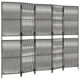 parawan-5-panelowy-szary-polirattan