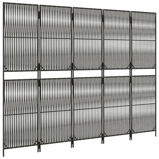 parawan-5-panelowy-szary-polirattan-szerokosc-skrzydla-49-cm