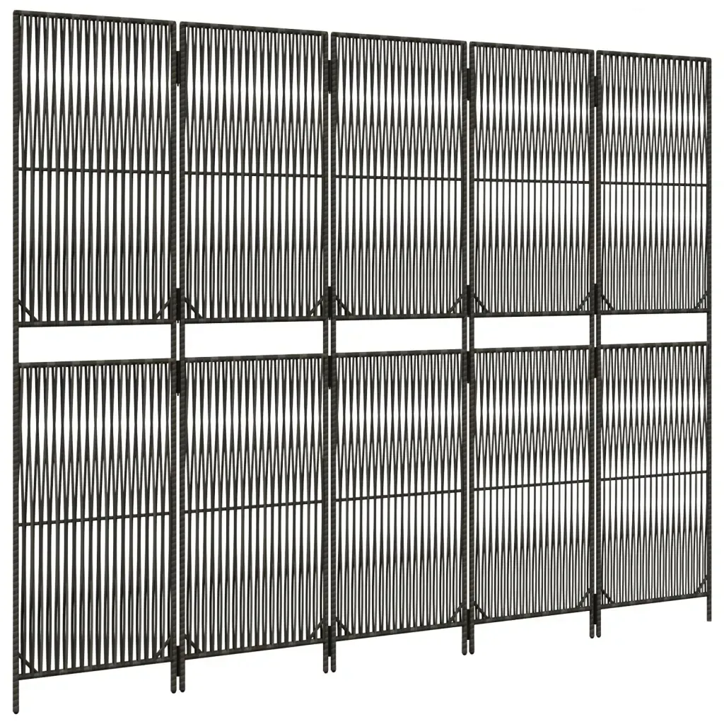 parawan-5-panelowy-szary-polirattan