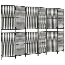 parawan-6-panelowy-szary-polirattan